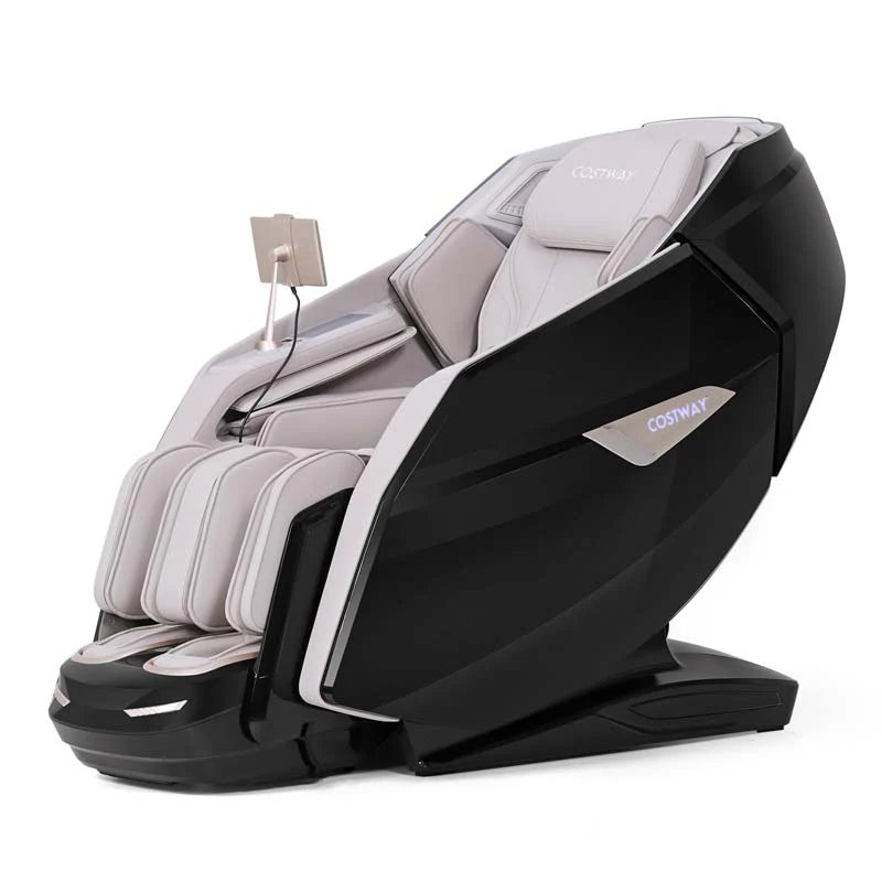 Health Detection Zero Gravity Full Body Massage Chair with 4D Dual Roller System Flexible Track, Heart Rate Monitor, Fragrance Therapy, Voice Control