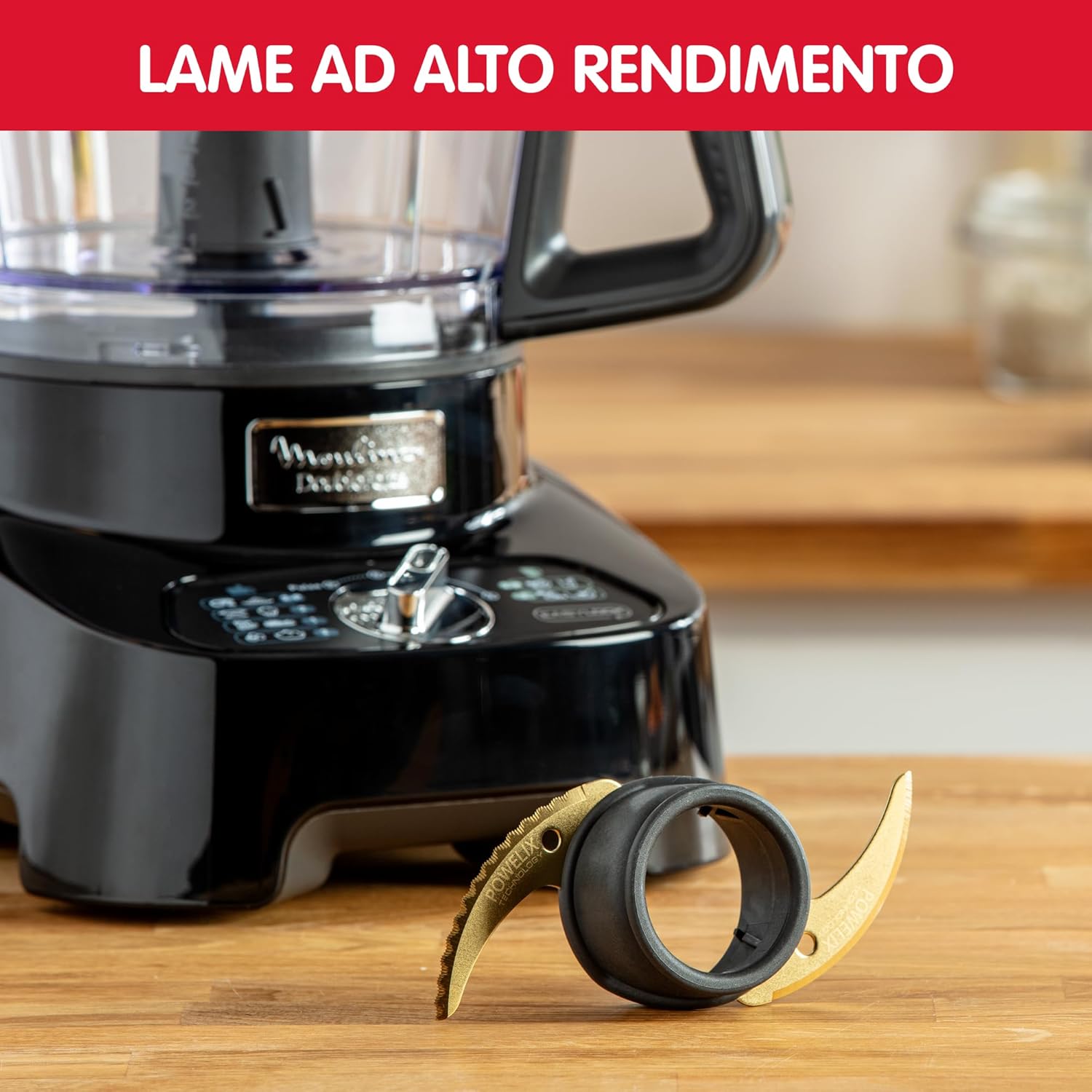 Moulinex Robot multifonction, 1000 W, 28 fonctions, Bol 3 L, Blender 2 L, Hachoir, Disques pour râper et émincer, Lames inox titanium, Robot cuisine, DoubleForce FP821811