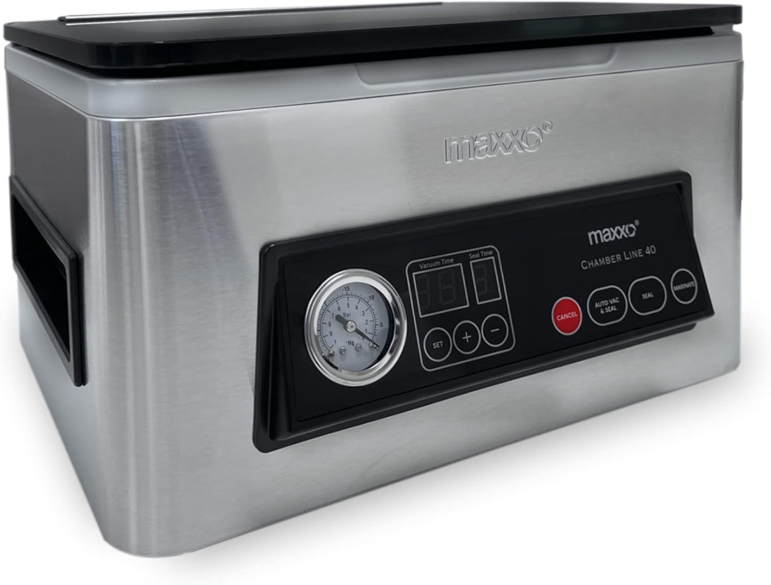 Maxxo VM ChamberLine 40 Professional Food Vacuum Sealer - Vacuum Chamber 72 L/min, Stainless Steel, Double Welding, Vacuum Sealer + 30 Bags Included