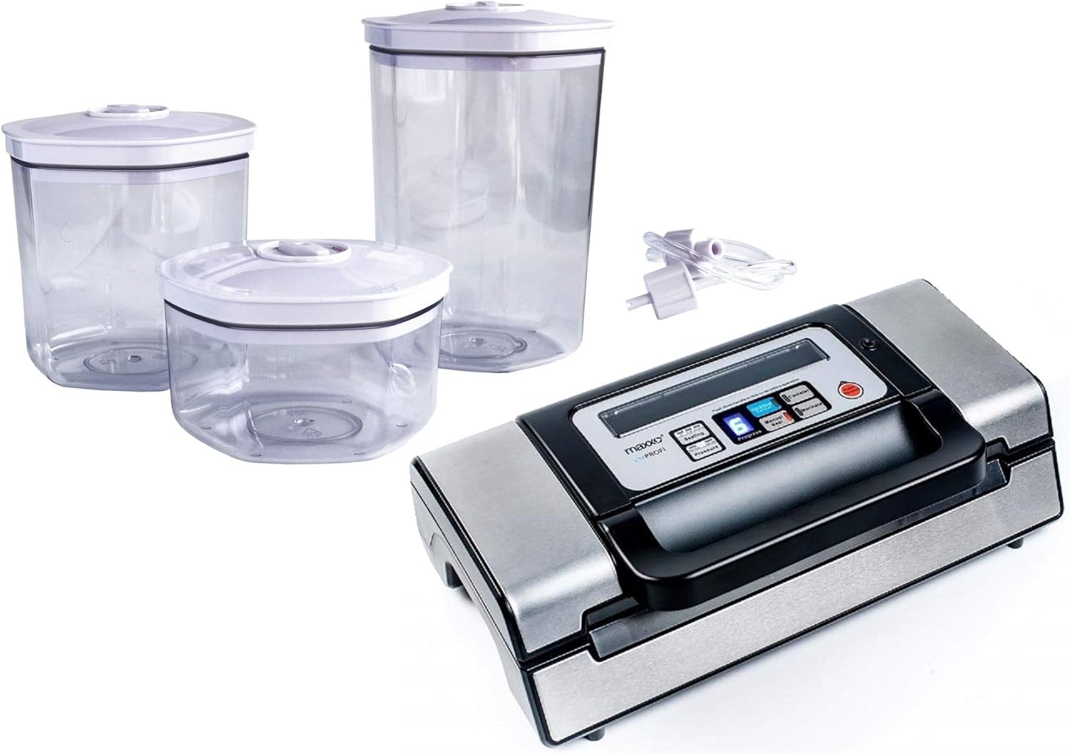 Maxxo VM ChamberLine 40 Professional Food Vacuum Sealer - Vacuum Chamber 72 L/min, Stainless Steel, Double Welding, Vacuum Sealer + 30 Bags Included