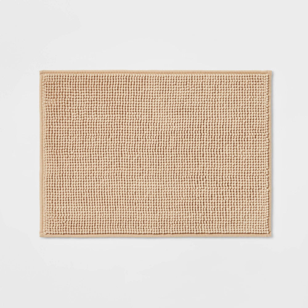 17"x24" Everyday Chenille Bath Rug Tan - Room Essentials
